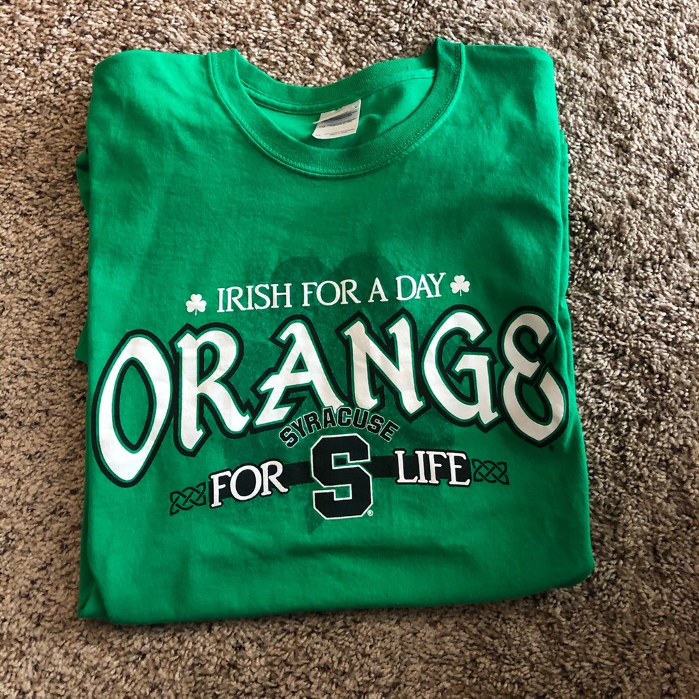 Irish for a day Syracuse for life tshirt